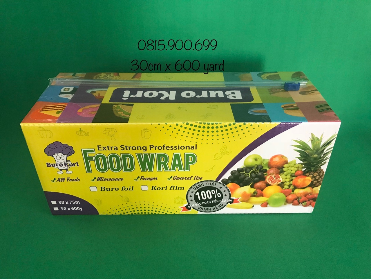 HỘP MÀNG BỌC THỰC PHẨM 30CM * 600 YARD