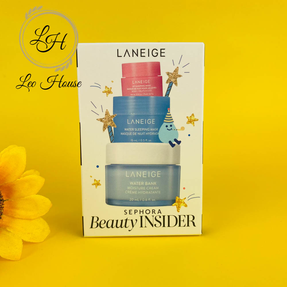 Set dưỡng da Laneige Sephora Beauty Insider - Dưỡng mềm môi, cấp ẩm cho làn da, dễ thấm