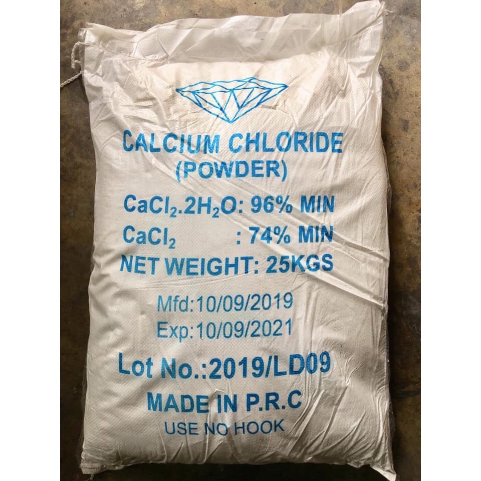 Phân khoáng Calcium Chloride CaCl2 96% (Túi 1kg)