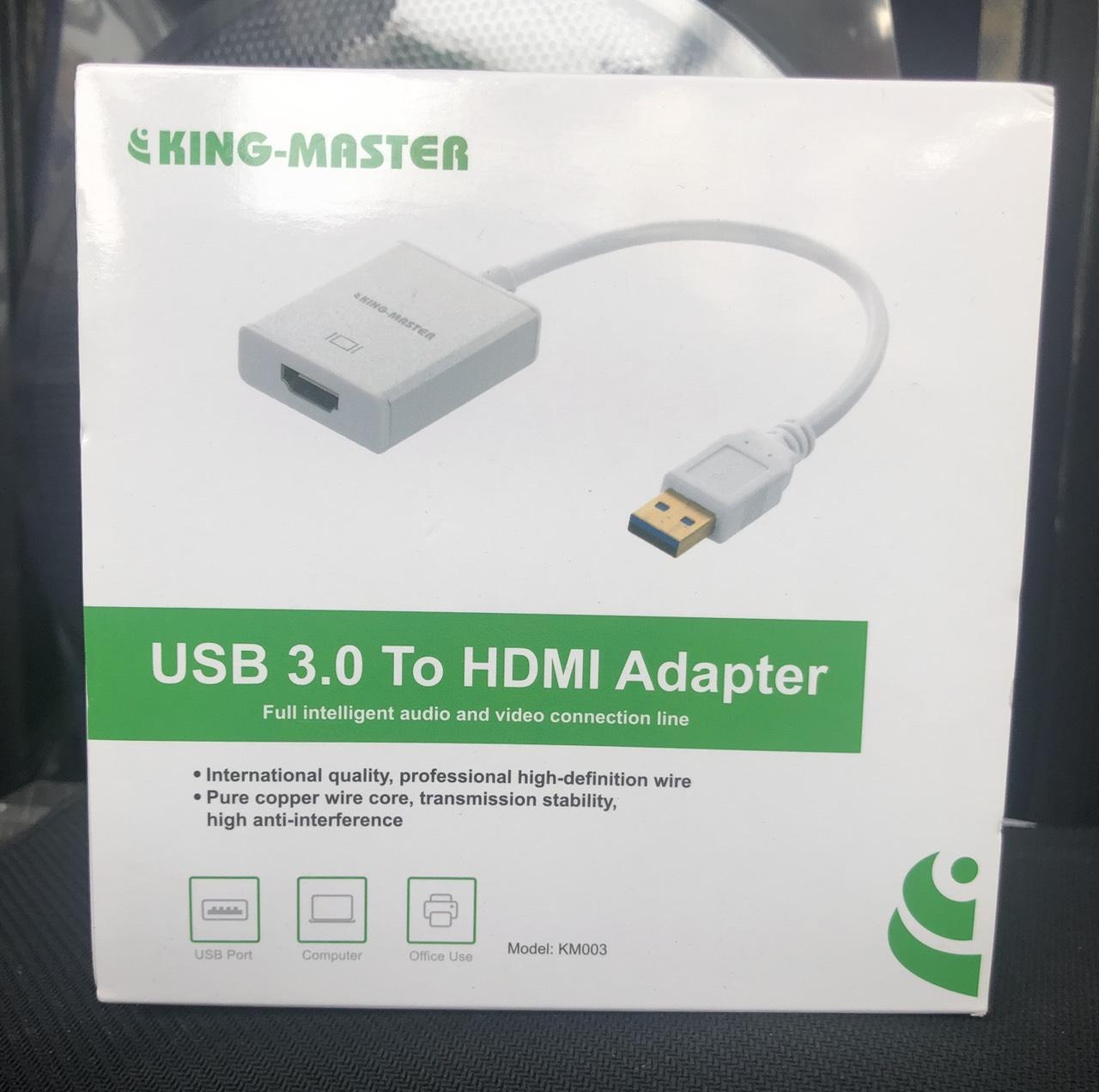 Cáp chuyển USB 3.0 sang HDMI adapter Kingmaster KM003