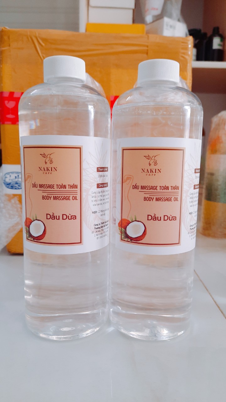 Dầu dừa ép lạnh Massage Body 1 Lít