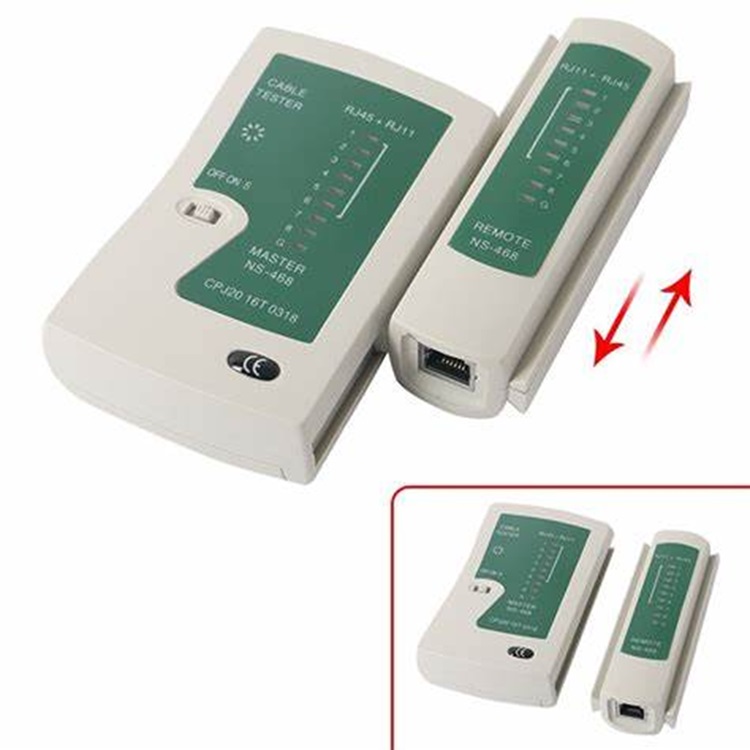 Hộp test cáp mạng đa năng RJ11/45 (Trắng phối xanh )