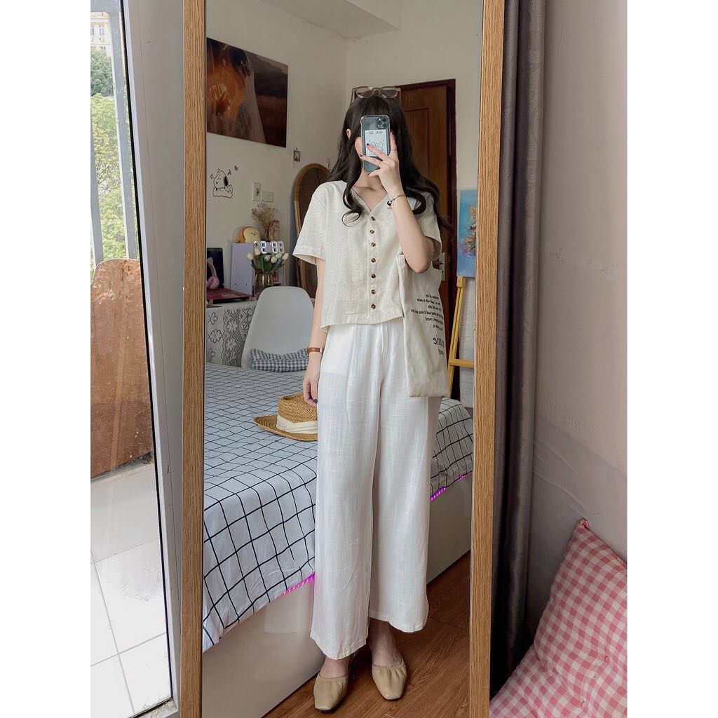Áo Sơ Mi Nữ Công Sở Tay Cộc [nana store]