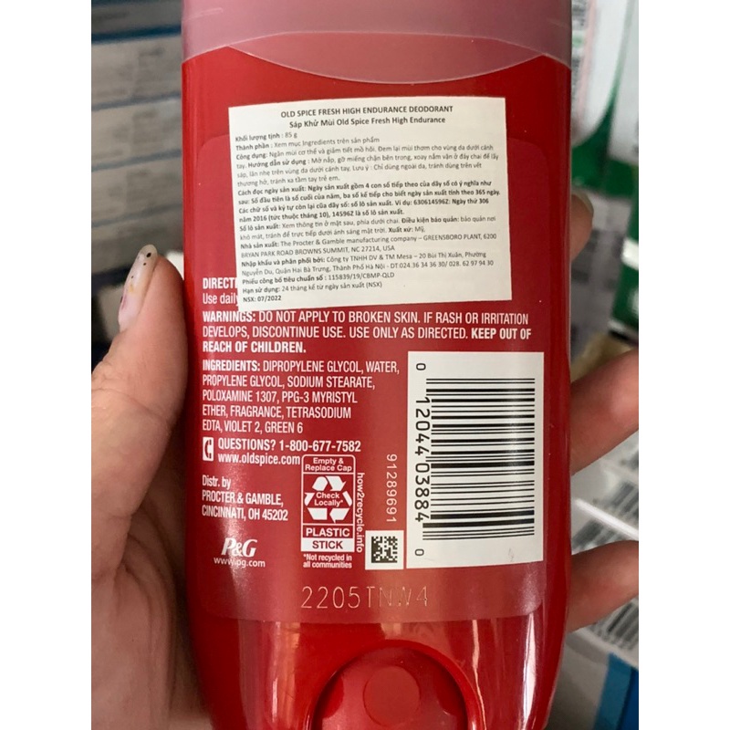 [HÀNG MỸ] Lăn khử mùi Old Spice FRESH - 85g