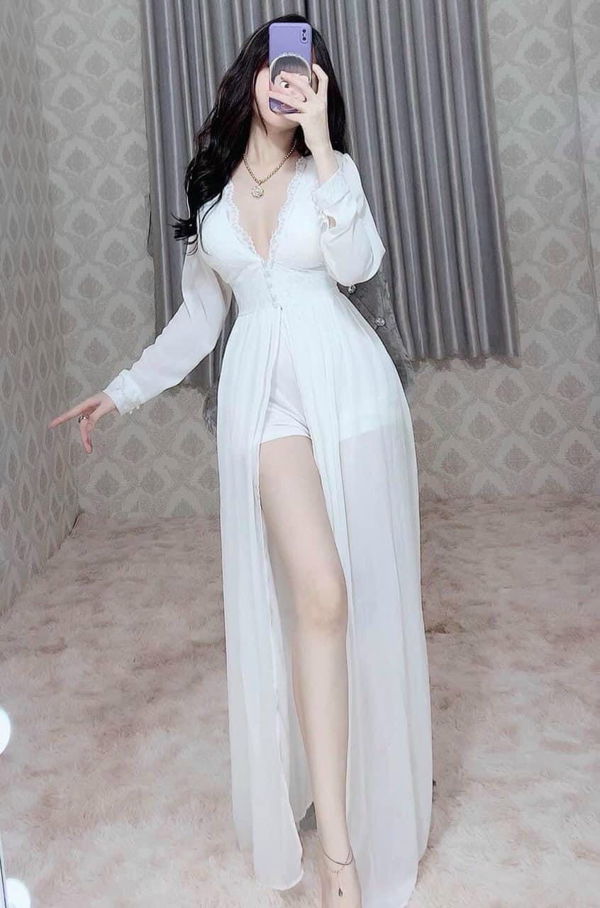 Jum Maxi  Ren Xẻ Tà Sang Trọng