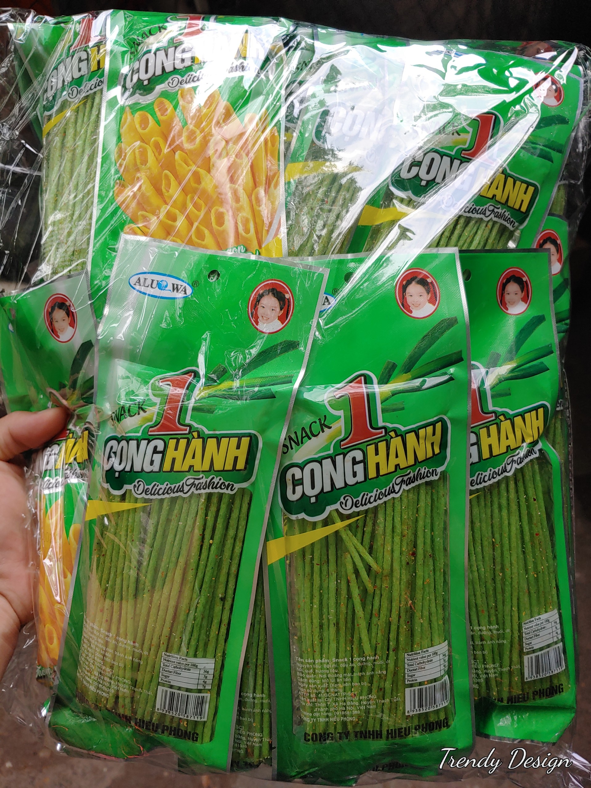 Bịch bim bim  snack cọng hành( cọng hành)