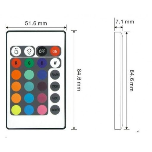 Bộ điều khiển LED RGB 12V 6A (Điều khiển tối đa 5 mét)