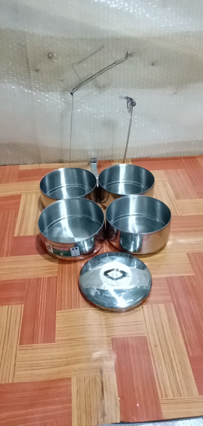 [HCM]CẶP LỒNG CÀ MÈN 4 NGĂN INOX CAO CẤP CÓ QUAI XÁCH -