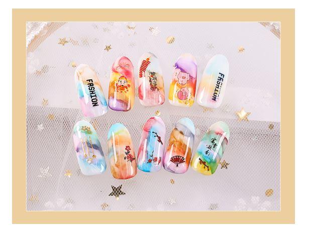 [HÀNG MỚI 2019] Set 12 chai cồn loang vẽ móng chai 15ml