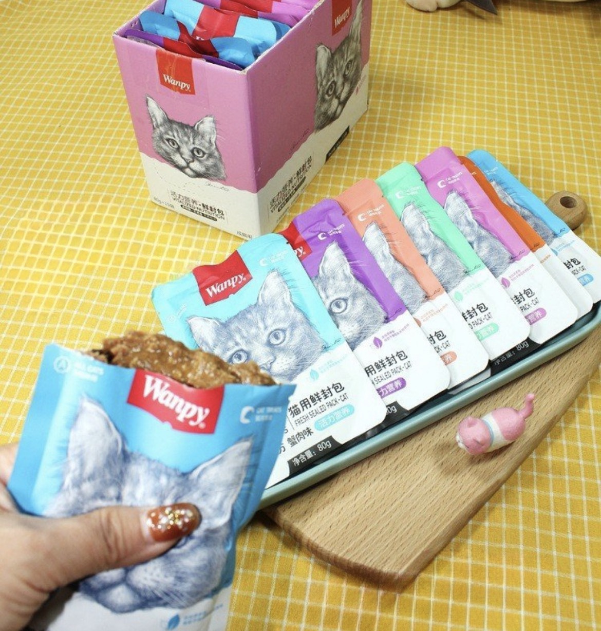 COMBO 10 GÓI PATE WANPY CHO MÈO 80GR
