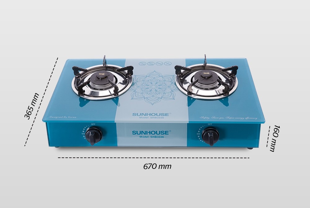 Bếp gas dương kính Sunhouse SHB3336