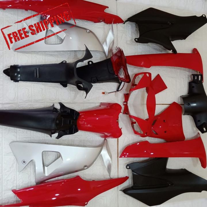 [NHANH TAY MUA HNGF KHÔNG MẤT SHIP] Dàn áo xe Wave Alpha mới , Wave RS , Wave S100 nhựa ABS nguyên sinh màu ĐỎ CỜ FS528 - có KÈM MIỄN PHÍ BỘ TEM sịn., đồ phụ tùng xe máy giá rẻ