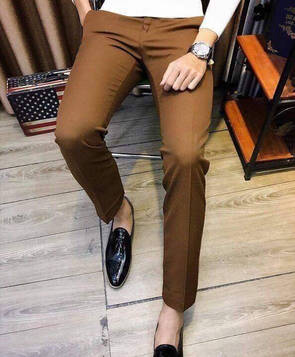 quần tây nam vải co dãn chất đẹp màu đen