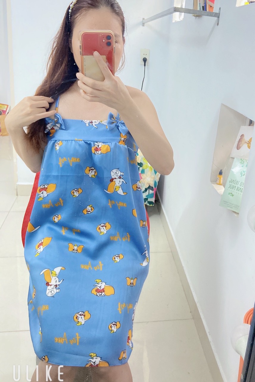 ĐẦM PHI LỤA MỀM HOẠT HÌNH DƯỚI 60kg