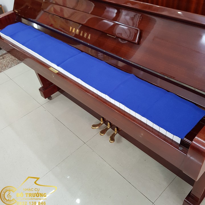 Khăn Phủ Phím Đàn Piano màu xanh dương