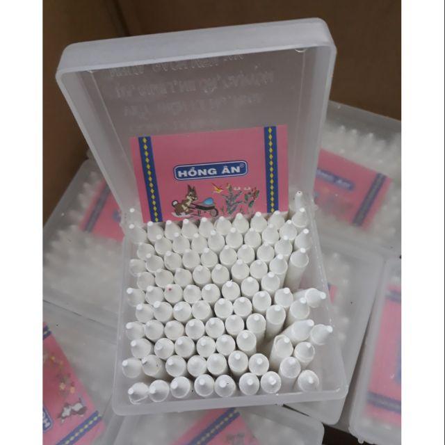 [HCM]HỘP 100 VIÊN PHẤN SÁP TRẮNG HỒNG ÂN