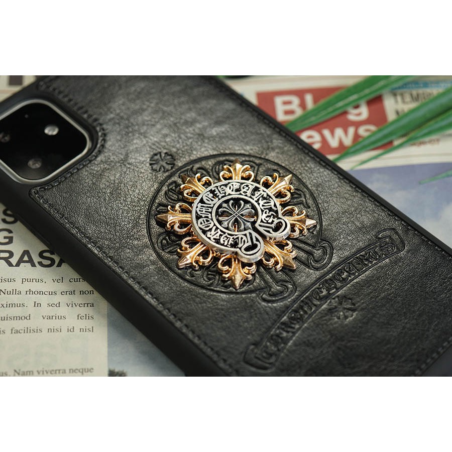 Ốp Lưng iPhone - Ốp iPhone Da Chrome Hearts