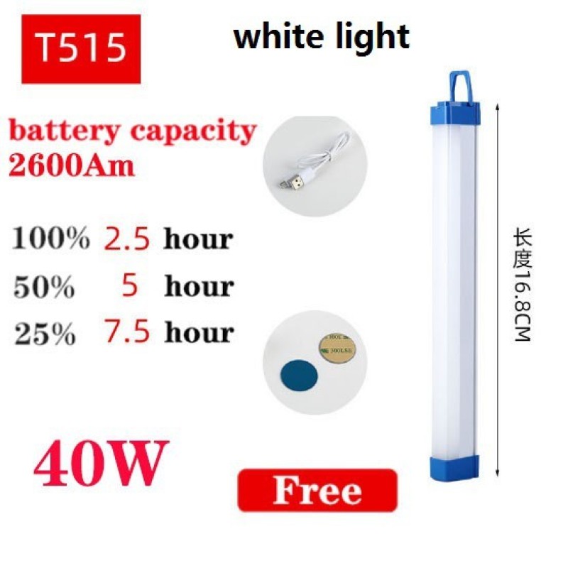 Bảng giá 80W T5 USB Rechargeable Led Light Tube Magnetic Night Market Light Portable Emergency Camping Fishing Night Light Phong Vũ