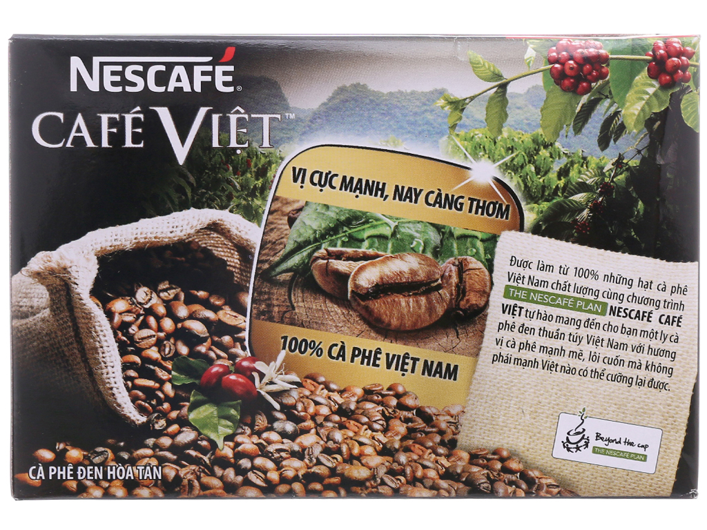 [HCM]Cà phê đen đá NesCafé Café Việt 10 gói x 16g