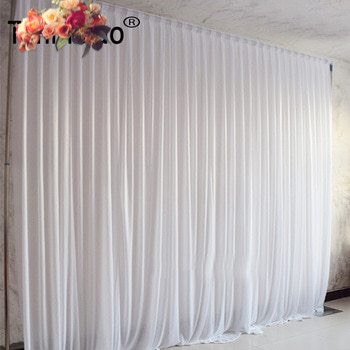 Pre-made birthday wedding curtain elastic fabric restaurant decor hotel party space 1m75 m long
