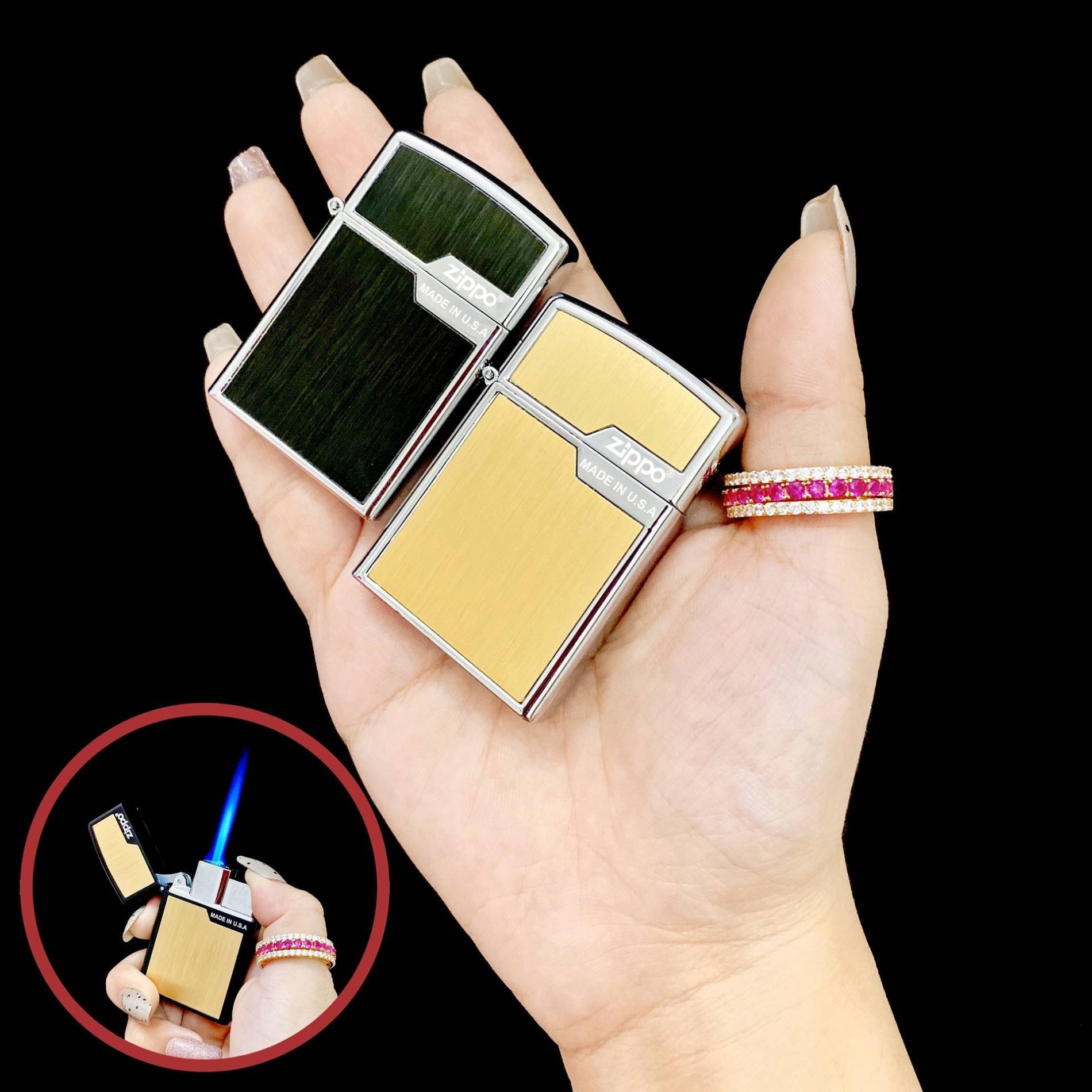 BẬT LỬA ZIPPO LỬA KHÈ - (XÀI GAS)