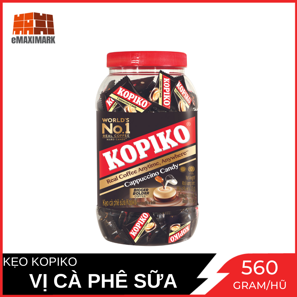 Kẹo cà phê kopiko cappuccino hủ 560g