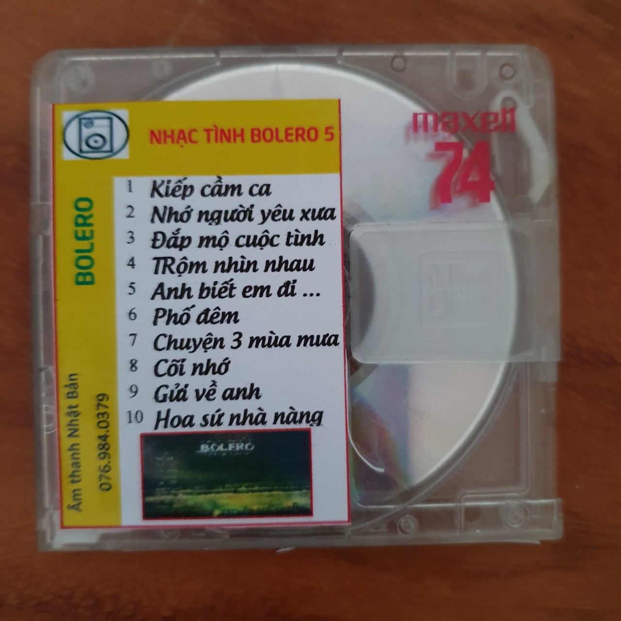 [MDCD] Bộ 6 Đĩa MD Bolero tuyển chọn