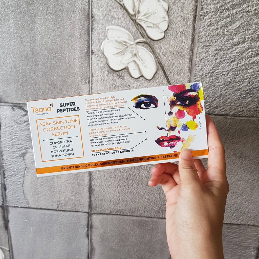 Serum Teana ASAP super peptides thâm mụn, mờ đồi mồi