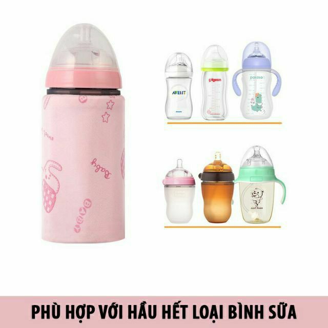 Túi Ủ Ấm Sữa , Giữ nhiệt bình sữa Dùng Cổng Sạc USB
