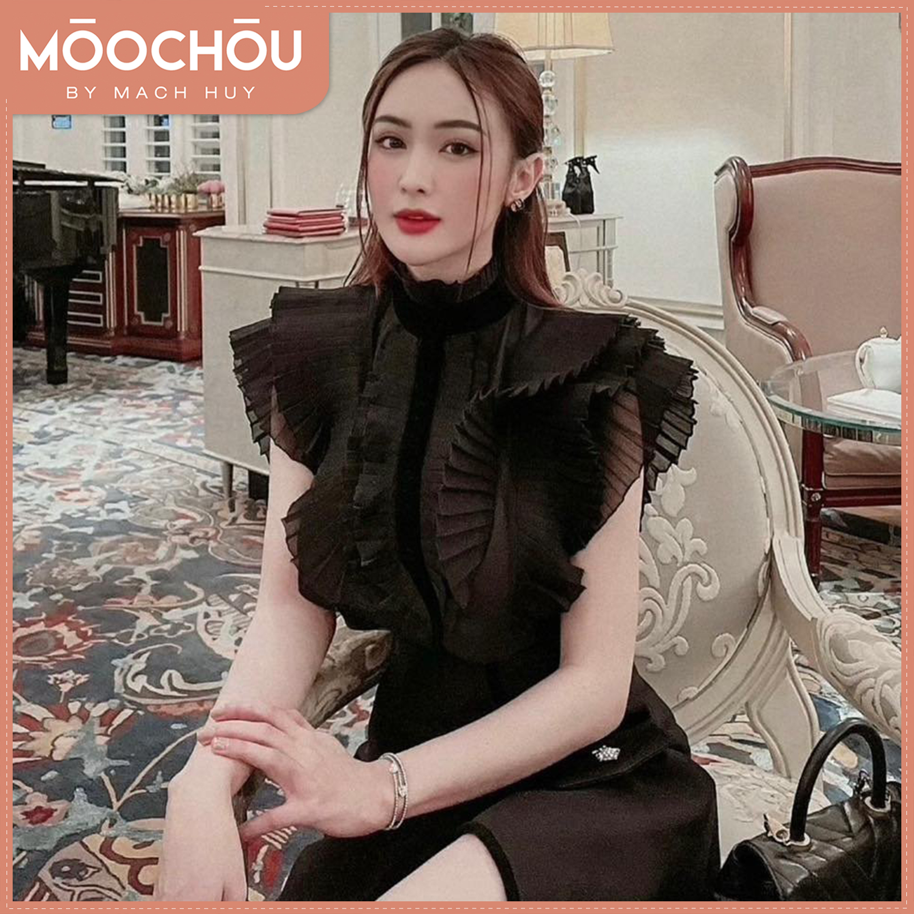 ÁO SƠMI KIỂU THANH LỊCH GRACE TOP - MOOCHOU
