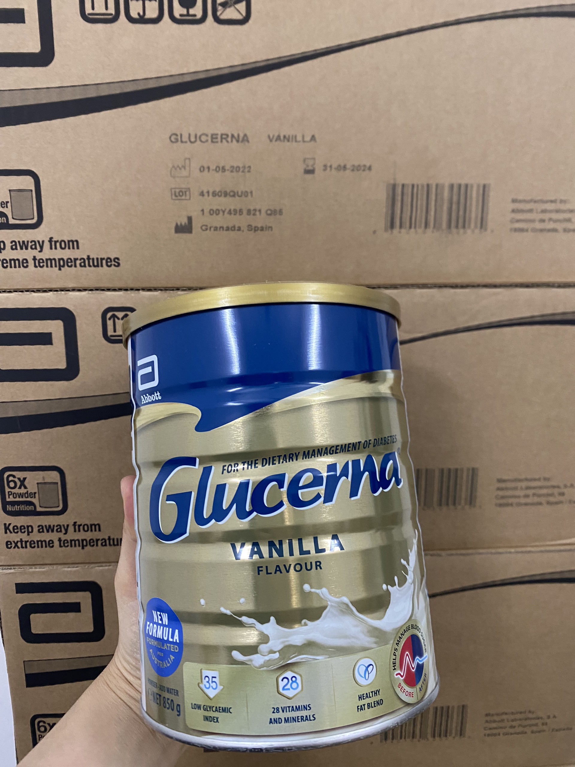 Sữa tiểu đường Glucerna của Úc 850 gram