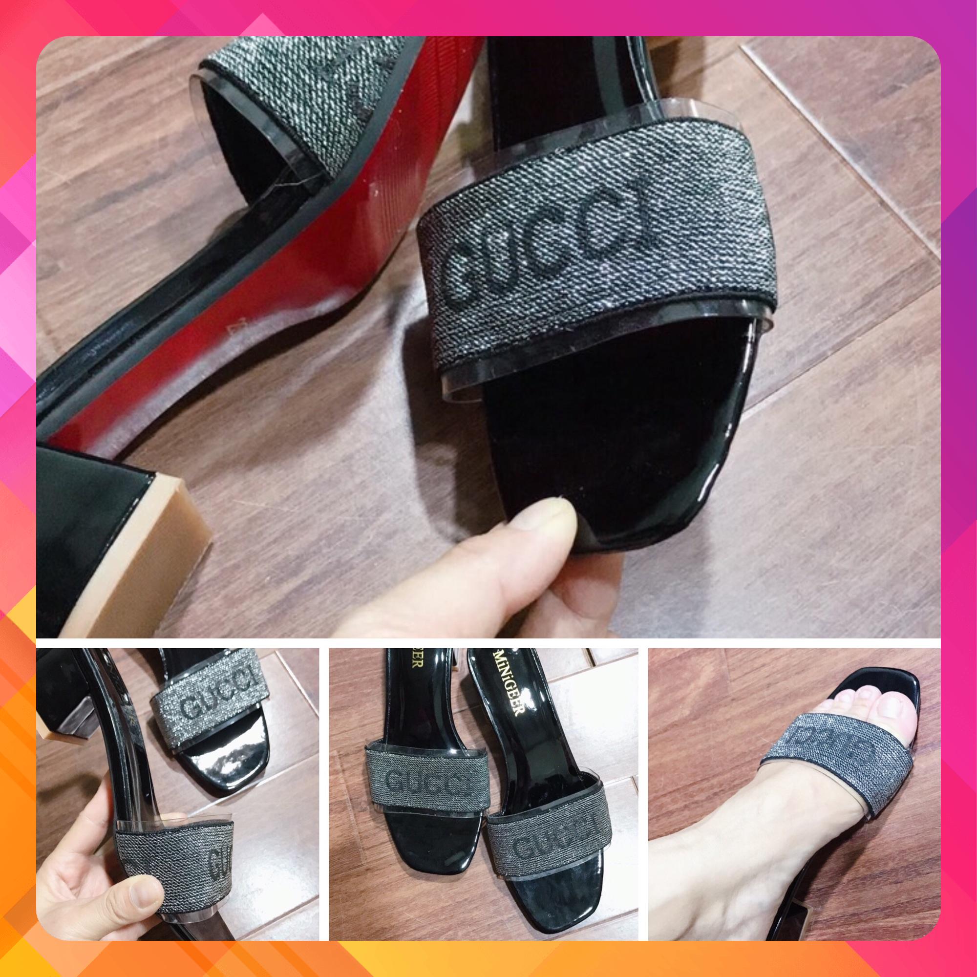 00320 Guốc nữ thời trang sz35-38 màu bạc