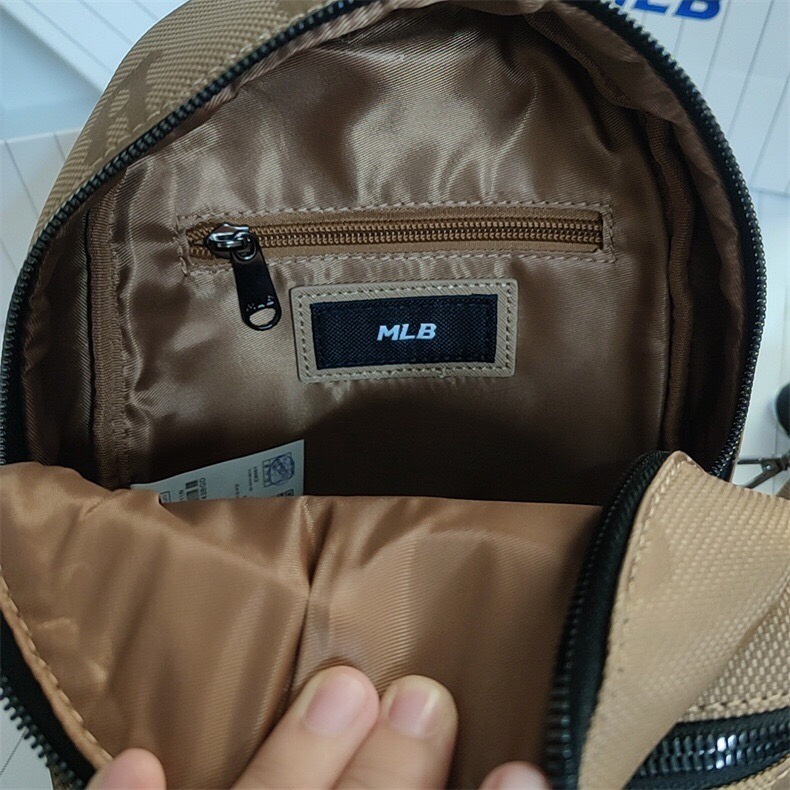 Balo Mini MLB NY Monogram Nylon Jacquard Backpack Full Tag Mac