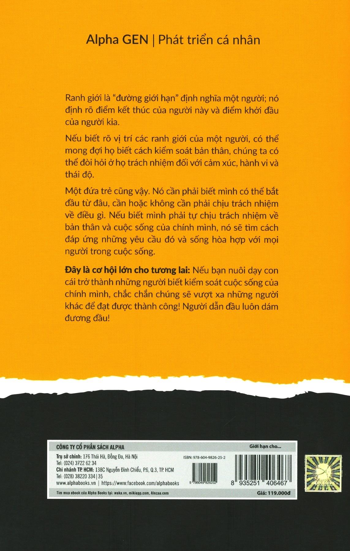 Sách - Giới hạn cho con bạn