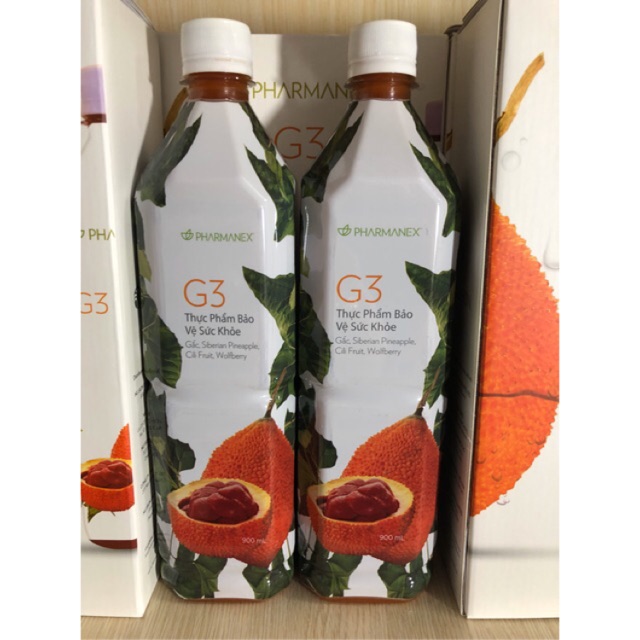 Cặp nước gấc G3 mẫu mới từ Mỹ (Combo 2 chai, mỗi chai 900ml)
