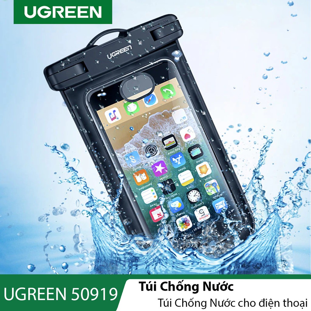 Túi chống thấm nước sâu 20m UGREEN 50919 tiện dụng chất lượng cao cho điện thoại - Hapustore