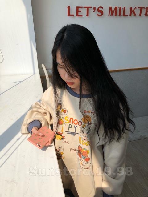 [HCM]Áo sweater phối bo xanh