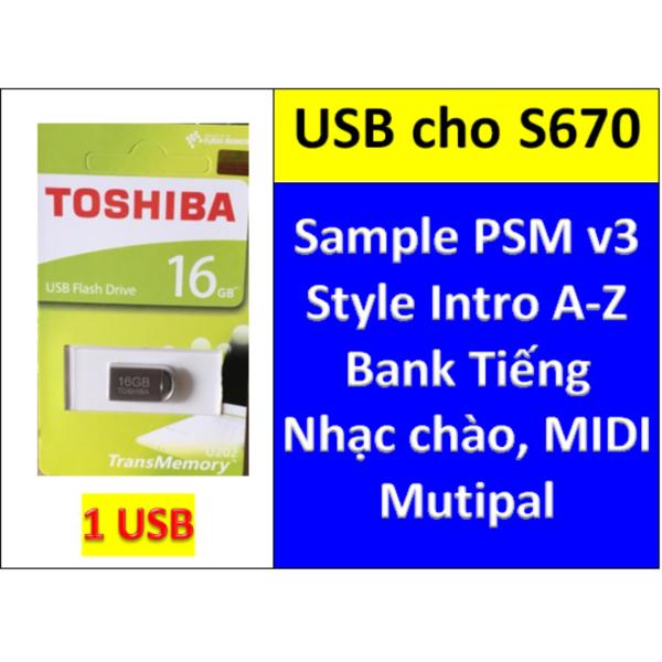 USB mini Sample PSM v3 cho đàn organ yamaha PSR-S670, Style, nhạc chào, midi + Full dữ liệu làm show