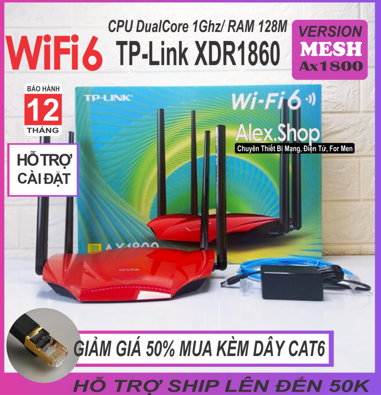 Bảng giá Phát WiFi 6-Mesh TP-Link Xdr1860 AX1800 Công Suất Cao Băng Thông 1800M  - BH 12 Tháng Phong Vũ