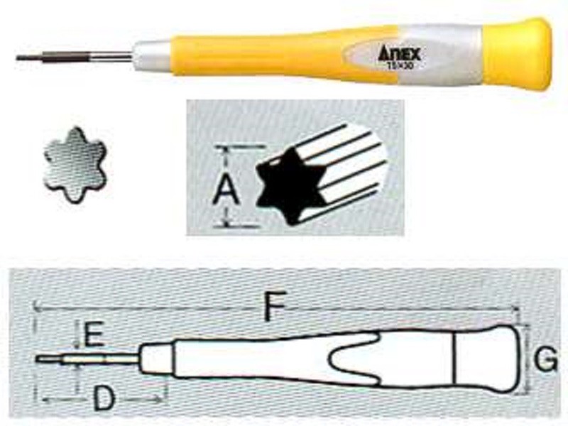 [HCM]Tô vít hoa thị mini Anex Nhật Bản