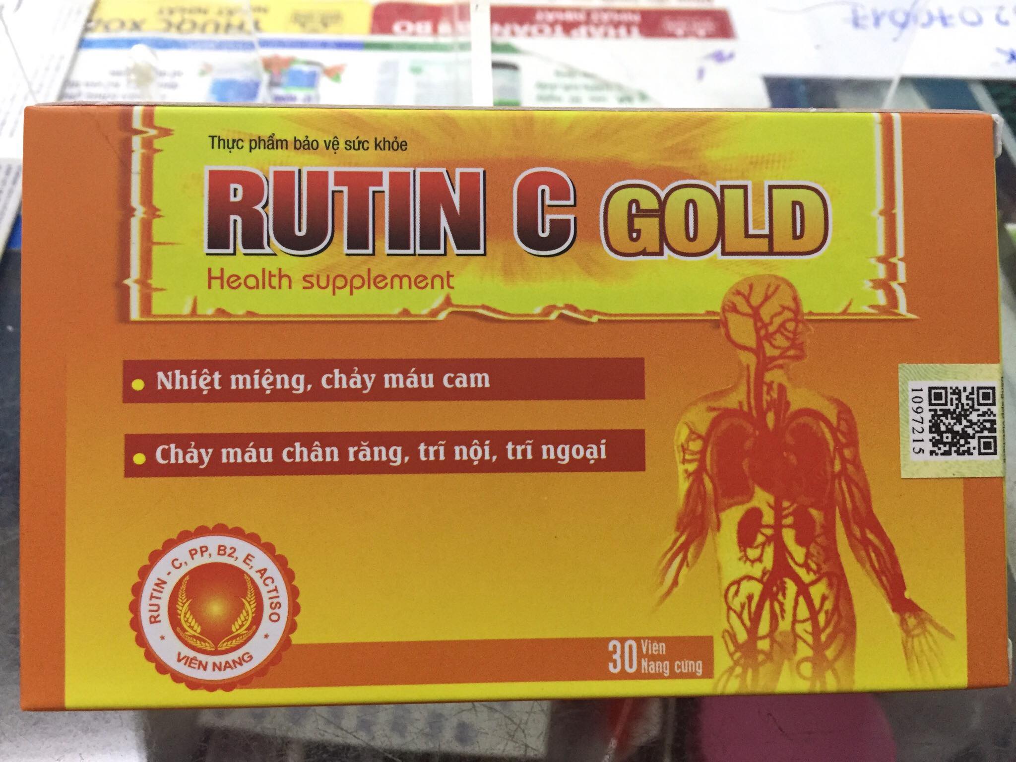 Rutin C gold hỗ trợ làm bền vững thành mạch