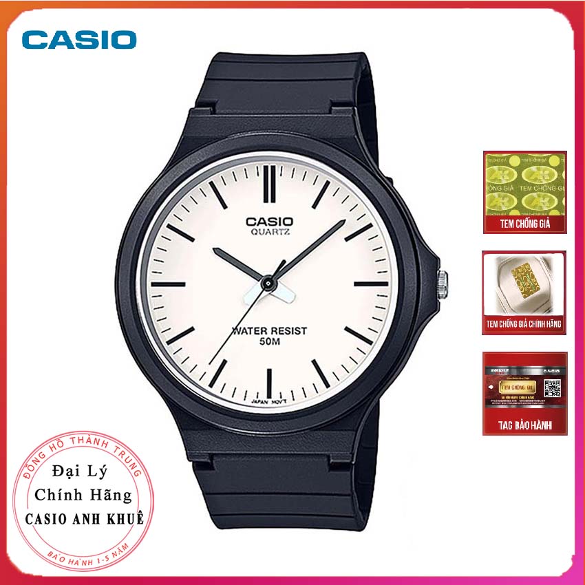 Đồng hồ nam casio mw-240-7evdf dây nhựa