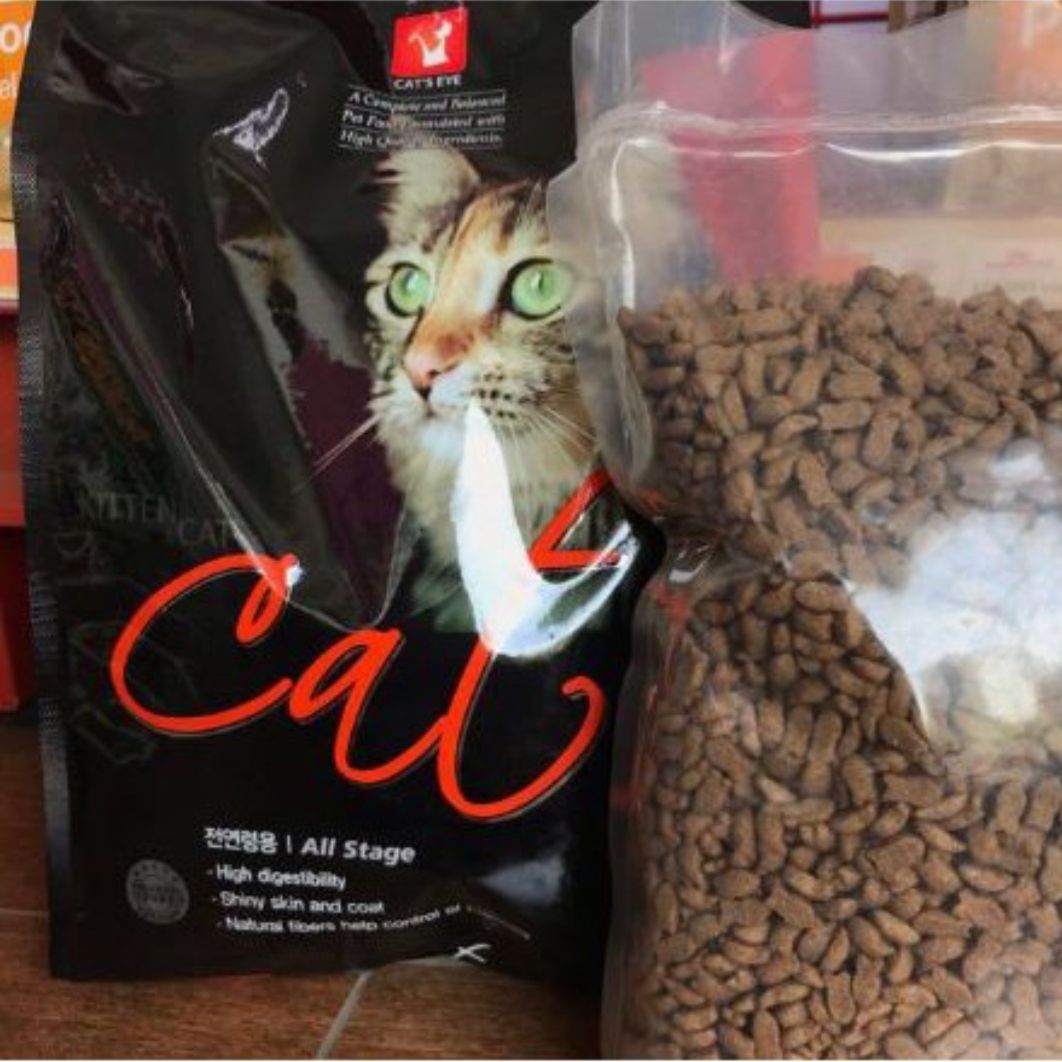 Thức ăn cho mèo dạng hạt Cat 's Eye túi Zip 1kg