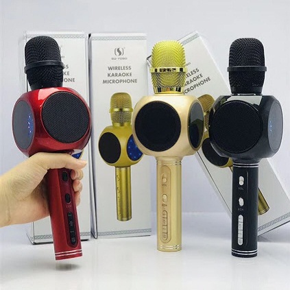 Mic Hát Karaoke Bluetooth Không Dây YS-60 - Kèm Loa- Âm vang - Ấm - mic hát karaoke cầm tay mini - micro hát trên xe hơi - mic hát karaoke hay nhất hiện nay. Bảo Hành 12 THÁNG