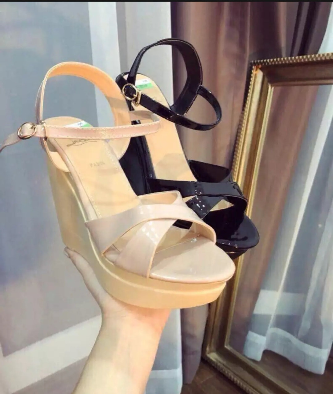 GIÀY SANDAL ĐẾ XUỒNG CAO 12CM