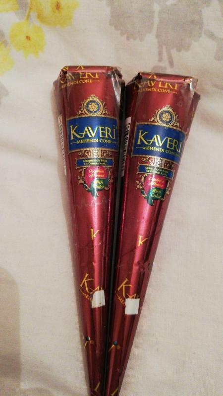 Combo 02 Mực Henna Kaveri - Màu nâu đen truyền thống