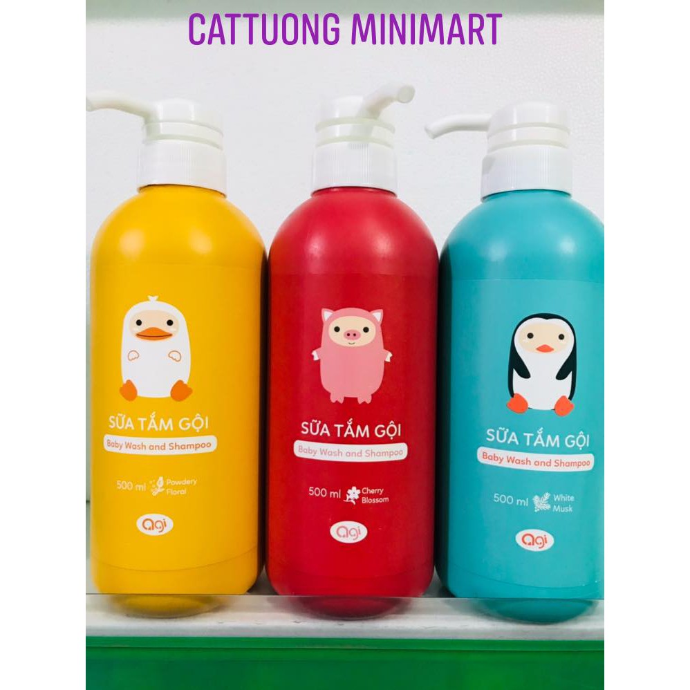 Sữa tắm gội cho bé AGI chai 500ml