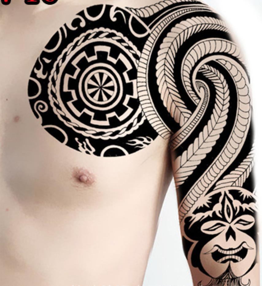 [HCM]Combo 2 tấm hình xăm dán bả vai 24x34cm  (mua 5t tặng mini tattoo)