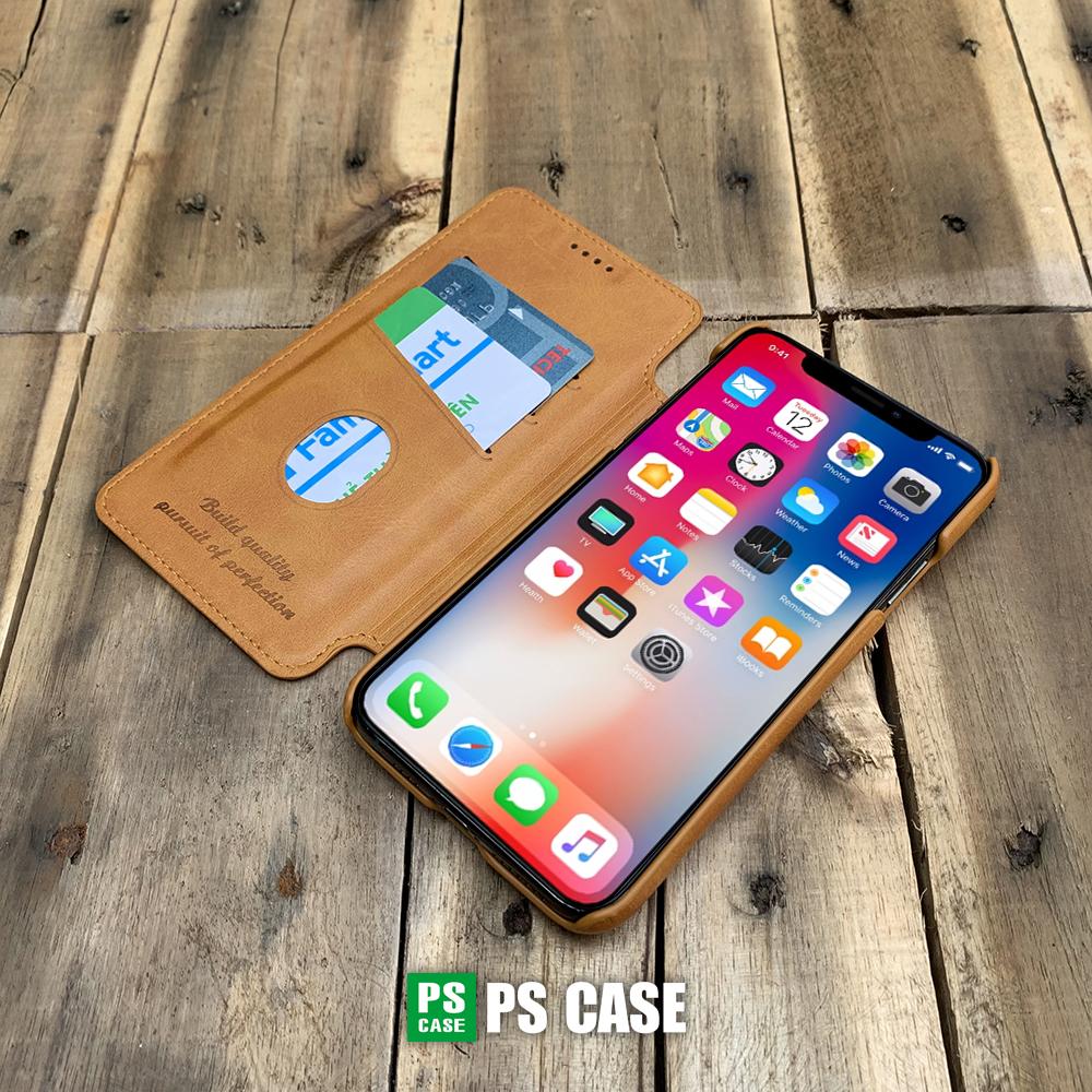 Bao da kiêm ví dành cho iPhone 11 Pro - màu vàng - PS Case Phân Phối
