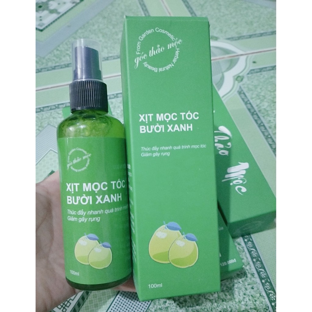 Xịt mọc tóc gốc thảo mộc bưởi xanh 100ml